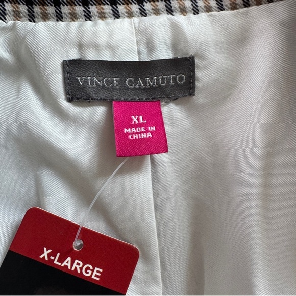 Vince Camuto Check Notched-Collar Single-Button Blazer Jacket XL V362948V NWT - Picture 13 of 14